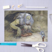 "Boy with Troll" von John Bauer Seidenpapier (Handwerk)