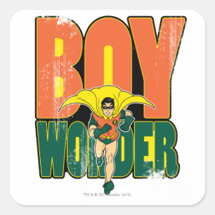 Boy Wonder Graphic Quadratischer Aufkleber