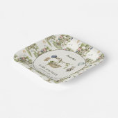 Boy Woodland Animals Baby Shower  Pappteller (Gewinkelt)