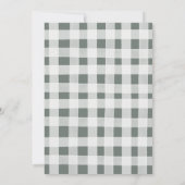 Boy Woodland Pumpkin Animals Baby Dusche Einladung (Rückseite)