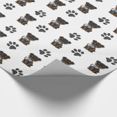 Boy Yorkshire Terrier Geschenkpapier (Ecke)