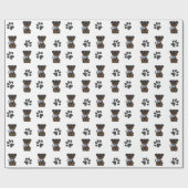 Boy Yorkshire Terrier Geschenkpapier (Flach)