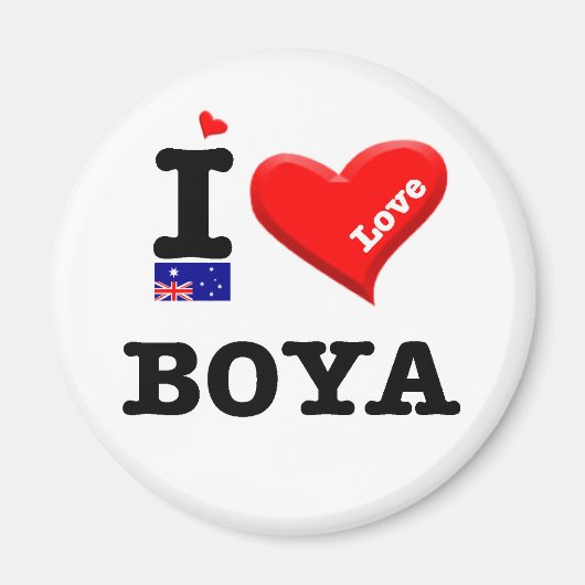 BOYA - I-Liebe Magnet (Vorne)