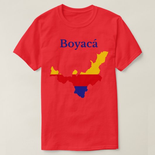 Boyaca Department Map Kolumbien T-Shirt (Design vorne)
