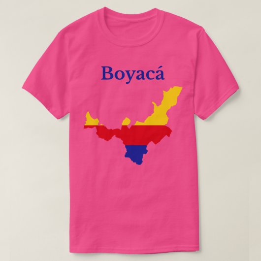 Boyaca Department Map Kolumbien T-Shirt (Design vorne)