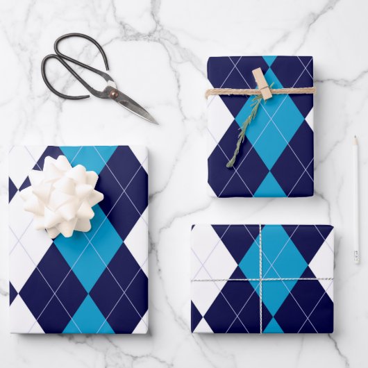 BoyBand-Raute Geschenkpapier Set (Vorderseite)