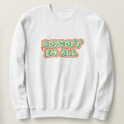 Boycott All | Desi Patriotic India Strong Sweatshirt (Design vorne)
