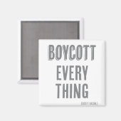 Boycott Alles (außer Speck) Magnet (Vorderseite/Rückseite)