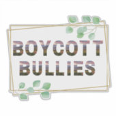 Boycott Bullies Sticker 2 (Vorderseite)