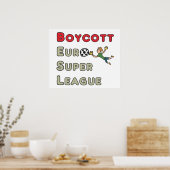 Boycott European Super League Poster (Küche)
