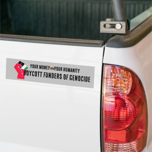Boycott Genocide Autoaufkleber (Auf Lkw)