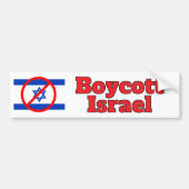 Boycott Israel Autoaufkleber (Vorne)