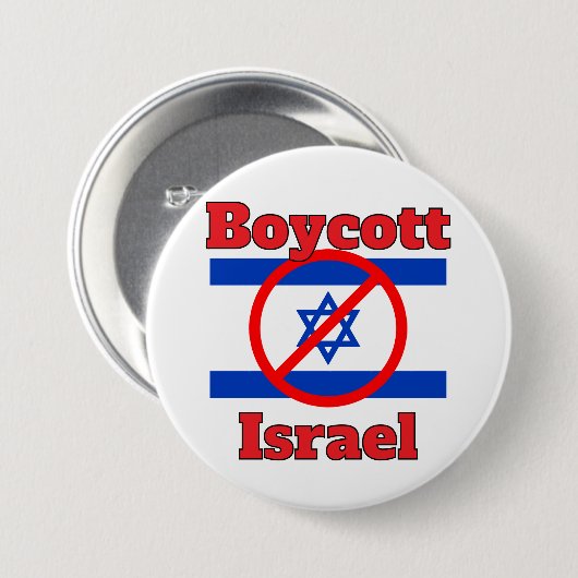 Boycott Israel Button (Vorne & Hinten)