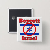 Boycott Israel Button (Vorne & Hinten)