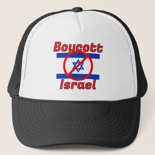 Boycott Israel Hat Truckerkappe (Vorderseite)