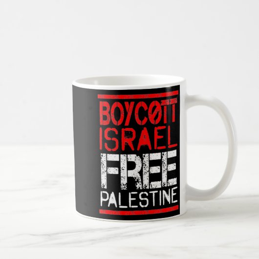 Boycott Israel Palestine Gaza War Awareness Kaffeetasse (Rechts)