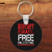 Boycott Israel Palestine Gaza War Awareness  Schlüsselanhänger (Vorderseite)