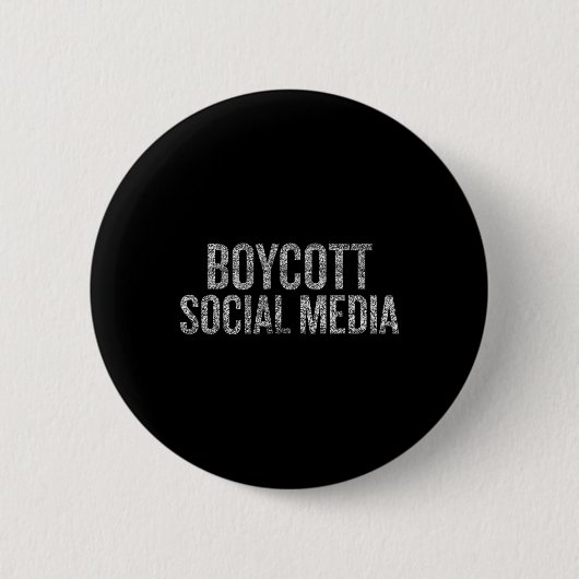 Boycott Social Media erschüttert Button (Vorderseite)