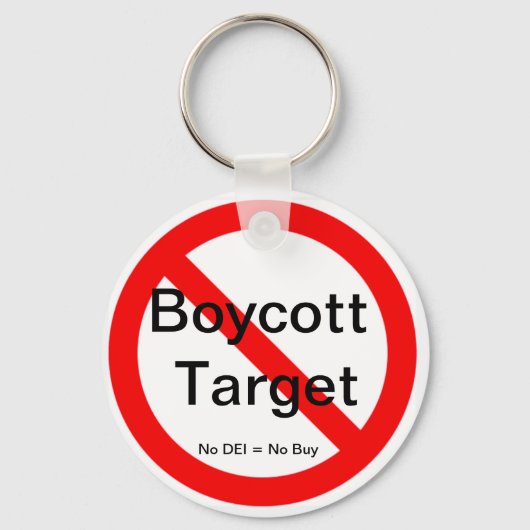 Boycott Target Schlüsselanhänger (Vorderseite)