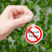 Boycott Target Schlüsselanhänger