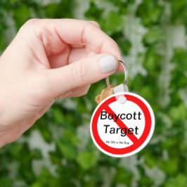 Boycott Target Schlüsselanhänger