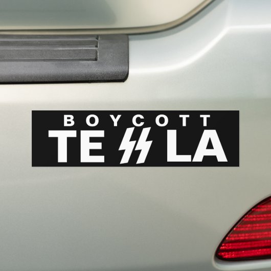 BOYCOTT TESLA AUTOAUFKLEBER (Auf Auto)