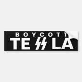 BOYCOTT TESLA AUTOAUFKLEBER (Vorne)