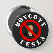 Boycott Tesla Button (Vorne & Hinten)
