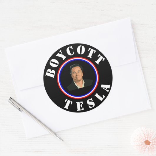 Boycott Tesla Sticker (Umschlag)