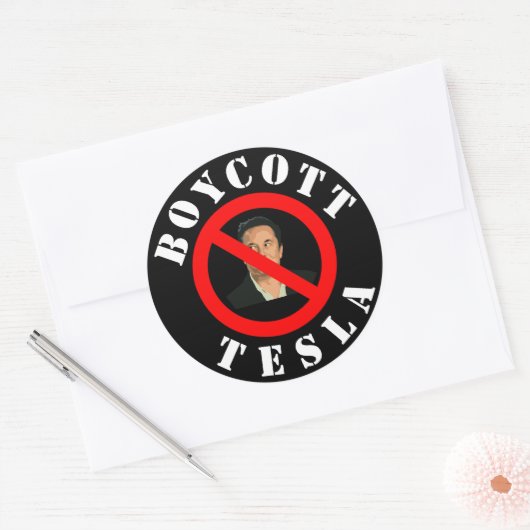 Boycott Tesla Sticker (Umschlag)
