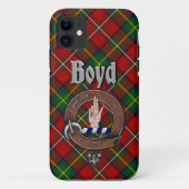 Boyd Clan Abzeichen & Tartan Phone Case (Rückseite)