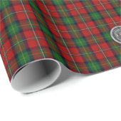 Boyd Clan Family Tartan mit offiziellem Siegel Geschenkpapier (Rolleneckpunkt)