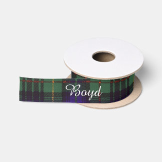 Boyd Clan karierter schottischer Kilt Tartan Satinband