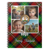 Boyd Familienfoto-Collage Notizblock (Vorderseite)
