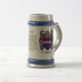 Boyd Familienwappen Stein Bierglas (VorderseiteRechts)