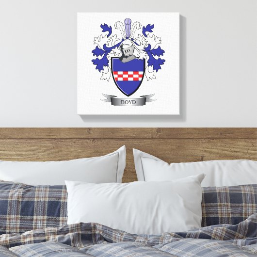 Boyd-Familienwappen-Wappen Leinwanddruck (Insitu (Schlafzimmer))