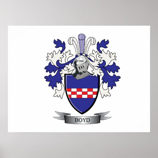 Boyd-Familienwappen-Wappen Poster (Vorne)