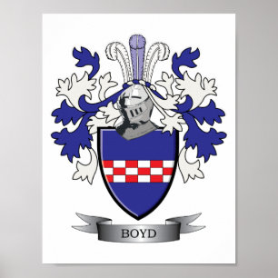 Boyd-Familienwappen-Wappen Poster