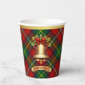 Boyd Personalisiert Tartan Christmas Pappbecher (Vorderseite)
