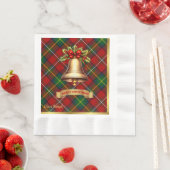 Boyd Personalisiert Tartan Christmas Serviette (Beispiel)