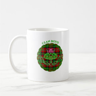Boyd Scottish Tartan Celtic Thistle Kaffeetasse