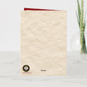 Boyd Stag & Robin Tartan Personalisiert Feiertagskarte (Rückseite)