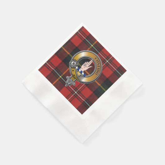 Boyd Tartan & Abzeichen Serviette (Ecke)