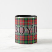 Boyd Tartan mit Nachname Tasse (Zentrum)