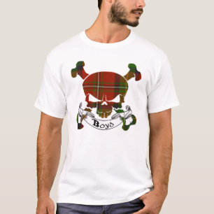 Boyd Tartan-Schädel-Shirt T-Shirt