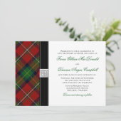 Boyd Tartan Scottish Celtic Wedding Einladung (Stehend Vorderseite)