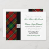 Boyd Tartan Scottish Celtic Wedding Einladung (Vorne/Hinten)