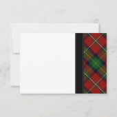 Boyd Tartan Scottish Celtic Wedding RSVP Antwort Einladung (Rückseite)