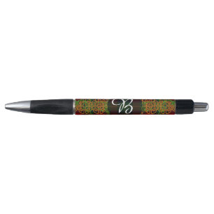 Boyd Tartan und Monogramm Kugelschreiber