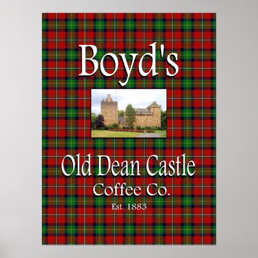 Boyd's Old Dean Castle Coffee Co. Poster (Vorne)